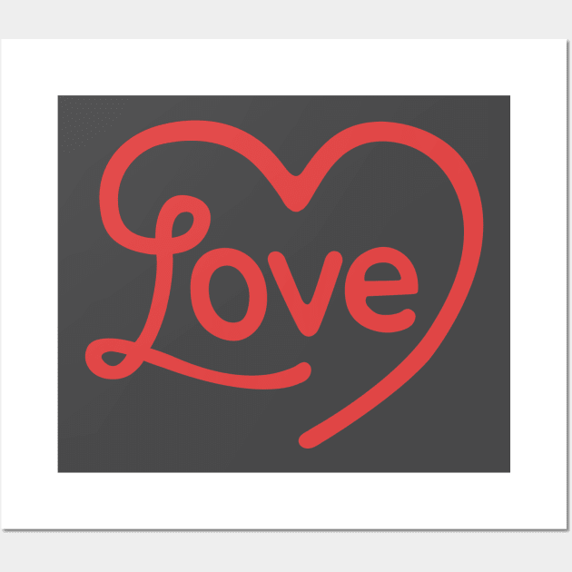 Love script Wall Art by PaletteDesigns